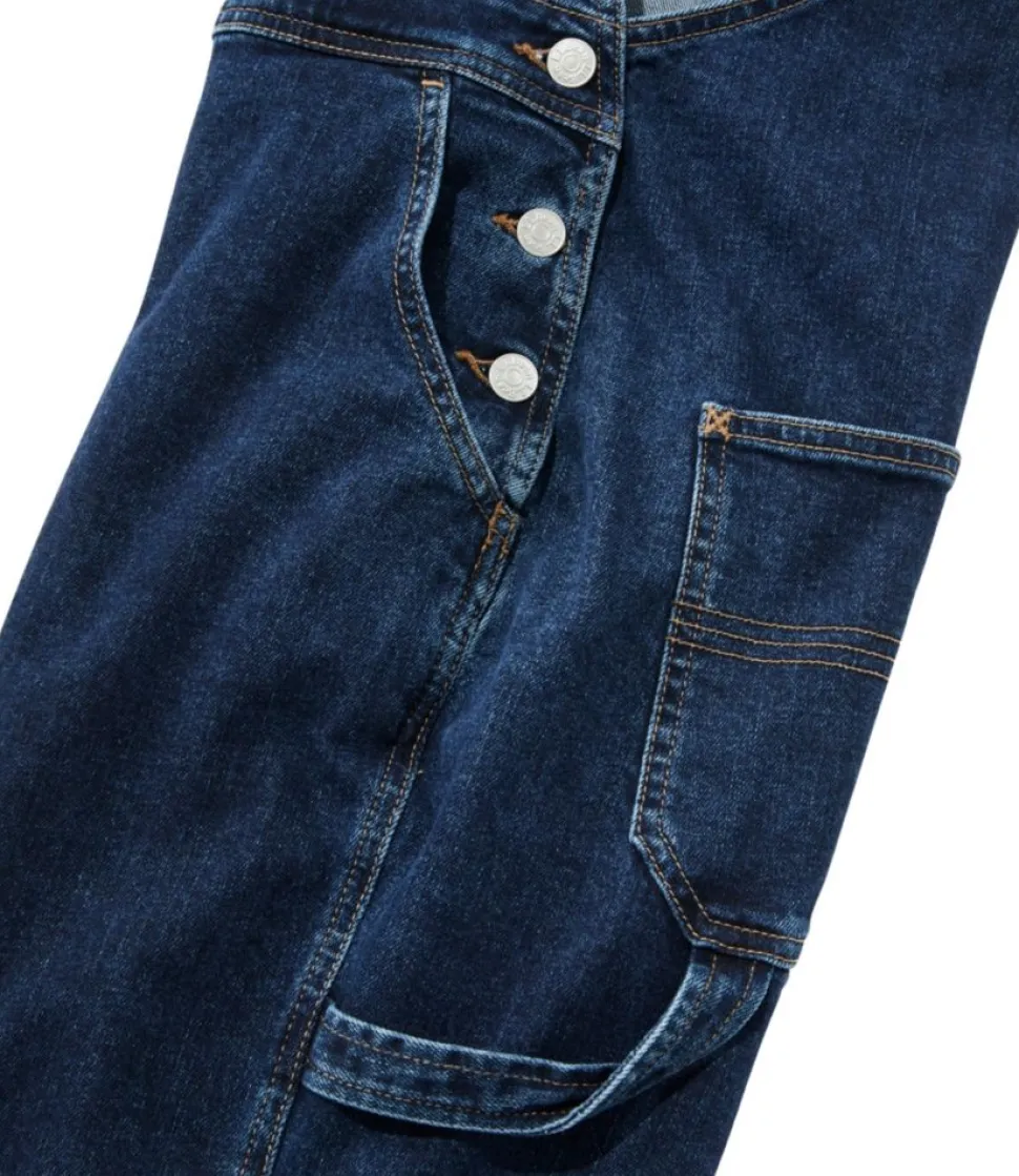 Cheap L.L.Bean "Women's 207 Vintage Jeans, Overalls" WashedIndigo