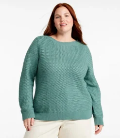 Outlet L.L.Bean "Women's Basketweave Sweater, Boatneck"