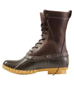 Discount L.L.Bean "Women's Bean Boots, 10" Shearling-Lined" Brown/Brown