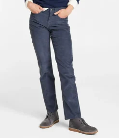 Cheap L.L.Bean "Women's BeanFlex Five-Pocket Corduroy Pants, Mid-Rise Straight-Leg"