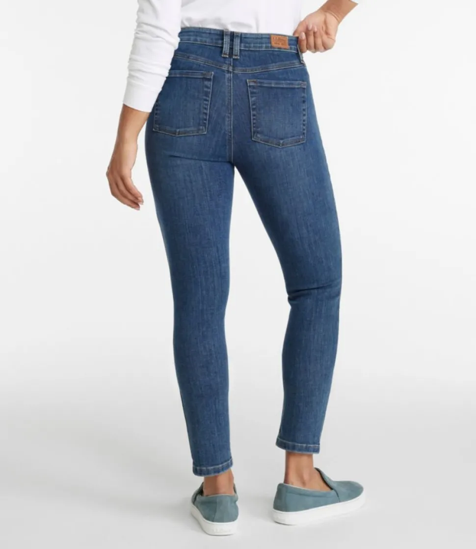 Flash Sale L.L.Bean "Women's BeanFlex® Jeans, High-Rise Slim-Leg Ankle"