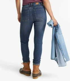 Shop L.L.Bean "Women's BeanFlex® Jeans, Mid-Rise Skinny-Leg"