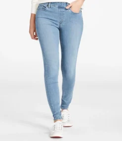 Shop L.L.Bean "Women's BeanFlex® Jeans, Mid-Rise Skinny-Leg Pull-On"