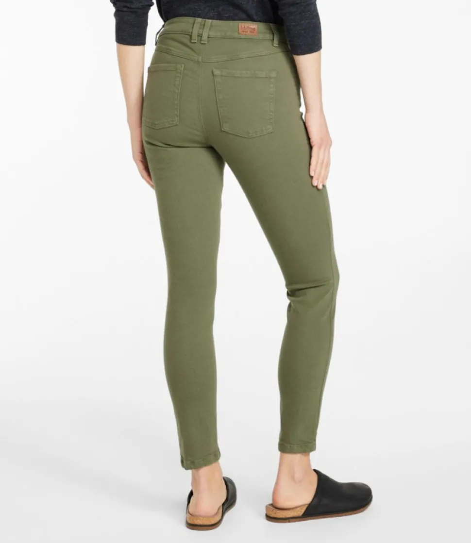 Hot L.L.Bean "Women's BeanFlex®Jeans, High-Rise Slim-Leg Ankle Color"