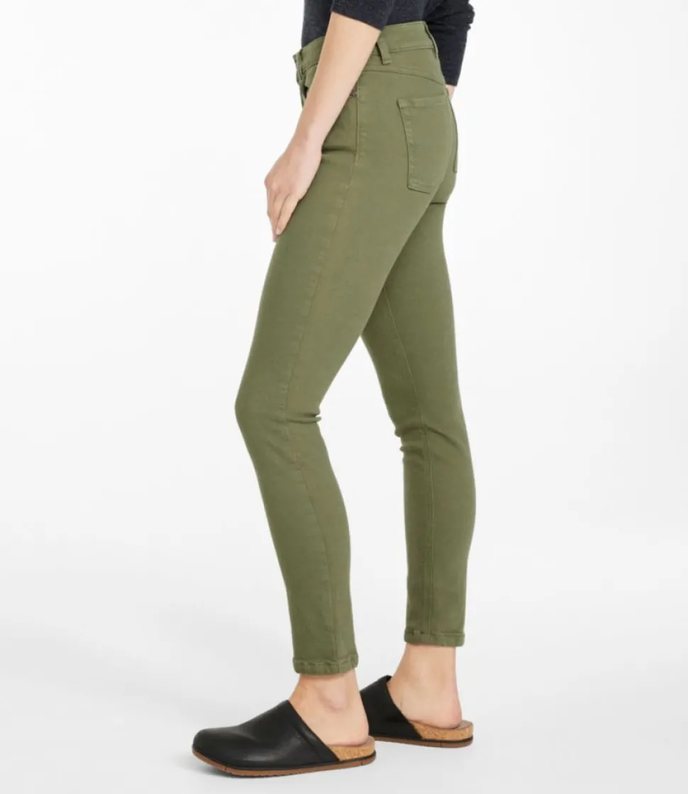 Hot L.L.Bean "Women's BeanFlex®Jeans, High-Rise Slim-Leg Ankle Color"
