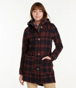 Fashion L.L.Bean "Women's Bean's West End Wool Coat, Pattern"