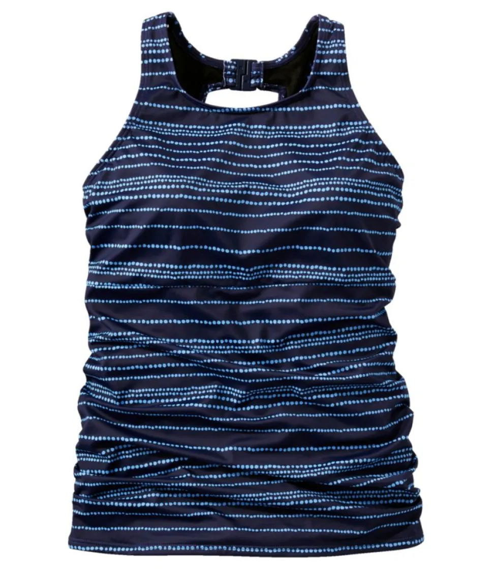 Cheap L.L.Bean "Women's BeanSport Swimwear, High-Neck Tankini Top Print"