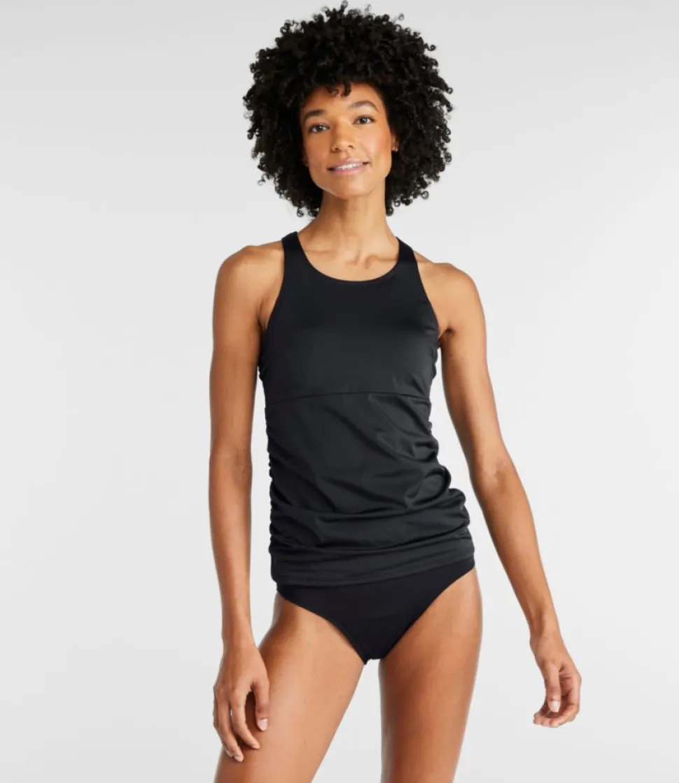 Store L.L.Bean "Women's BeanSport Swimwear, High-Neck Tankini Top" Black