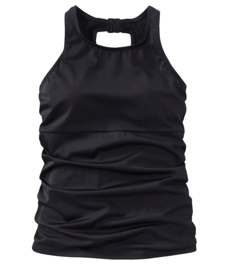 Store L.L.Bean "Women's BeanSport Swimwear, High-Neck Tankini Top" Black