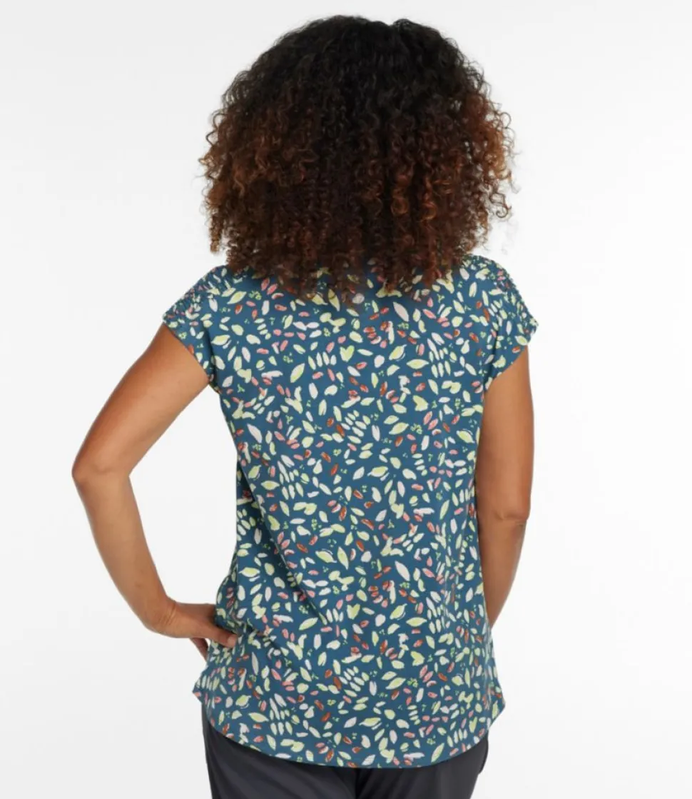 Best L.L.Bean "Women's Beyond Soft V-Neck Tee, Short-Sleeve Print"
