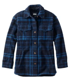 Online L.L.Bean "Women's Brushed Plaid Shacket"
