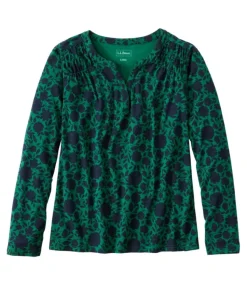 Best L.L.Bean "Women's Camden Hills Tee, Long-Sleeve Print"