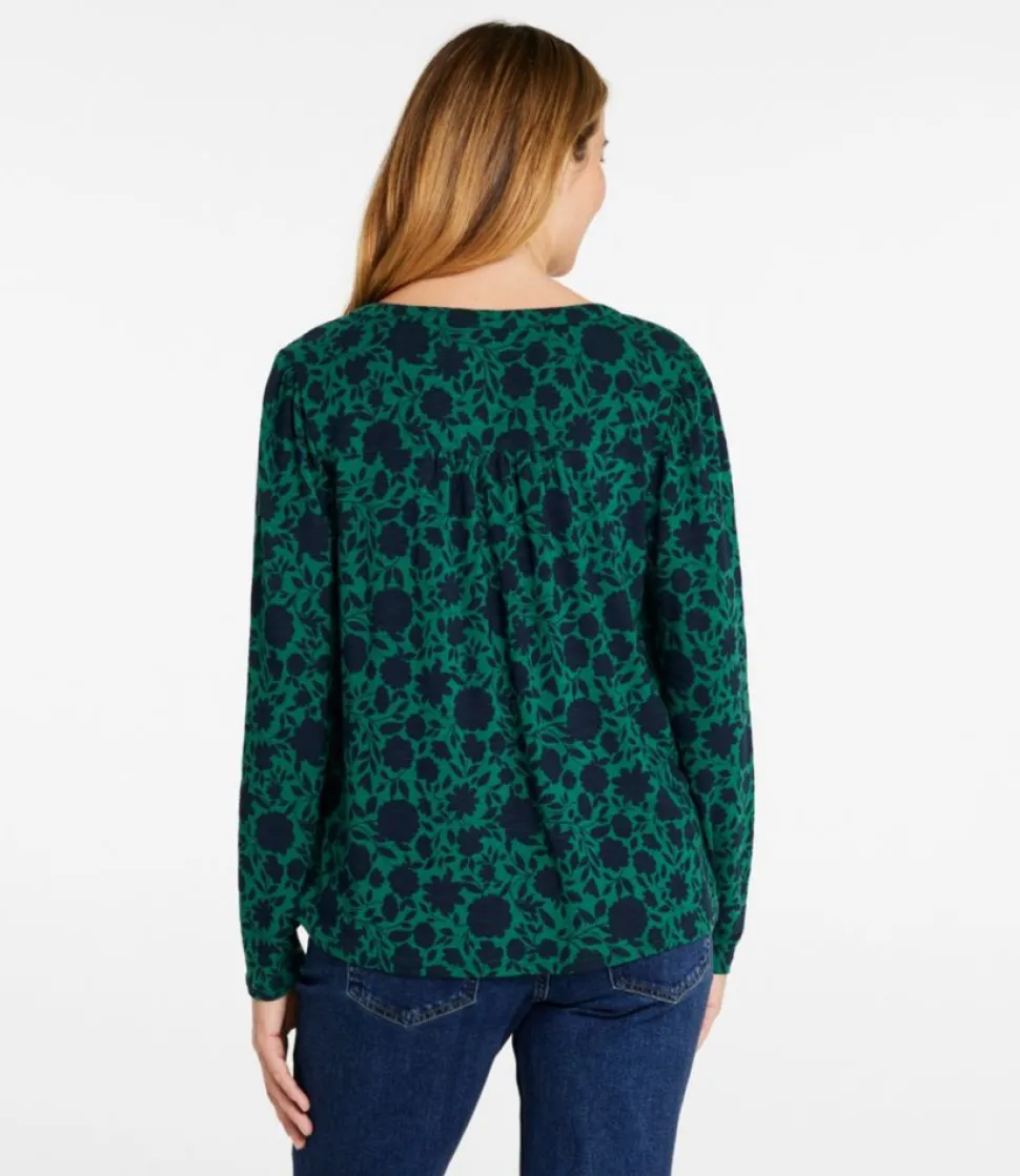 Best L.L.Bean "Women's Camden Hills Tee, Long-Sleeve Print"