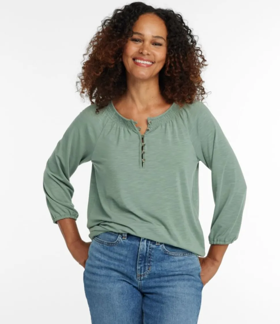 Online L.L.Bean "Women's Camden Hills Tee, Three-Quarter-Sleeve"