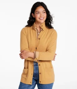 Fashion L.L.Bean "Women's Classic Cashmere Button-Front Cardigan"