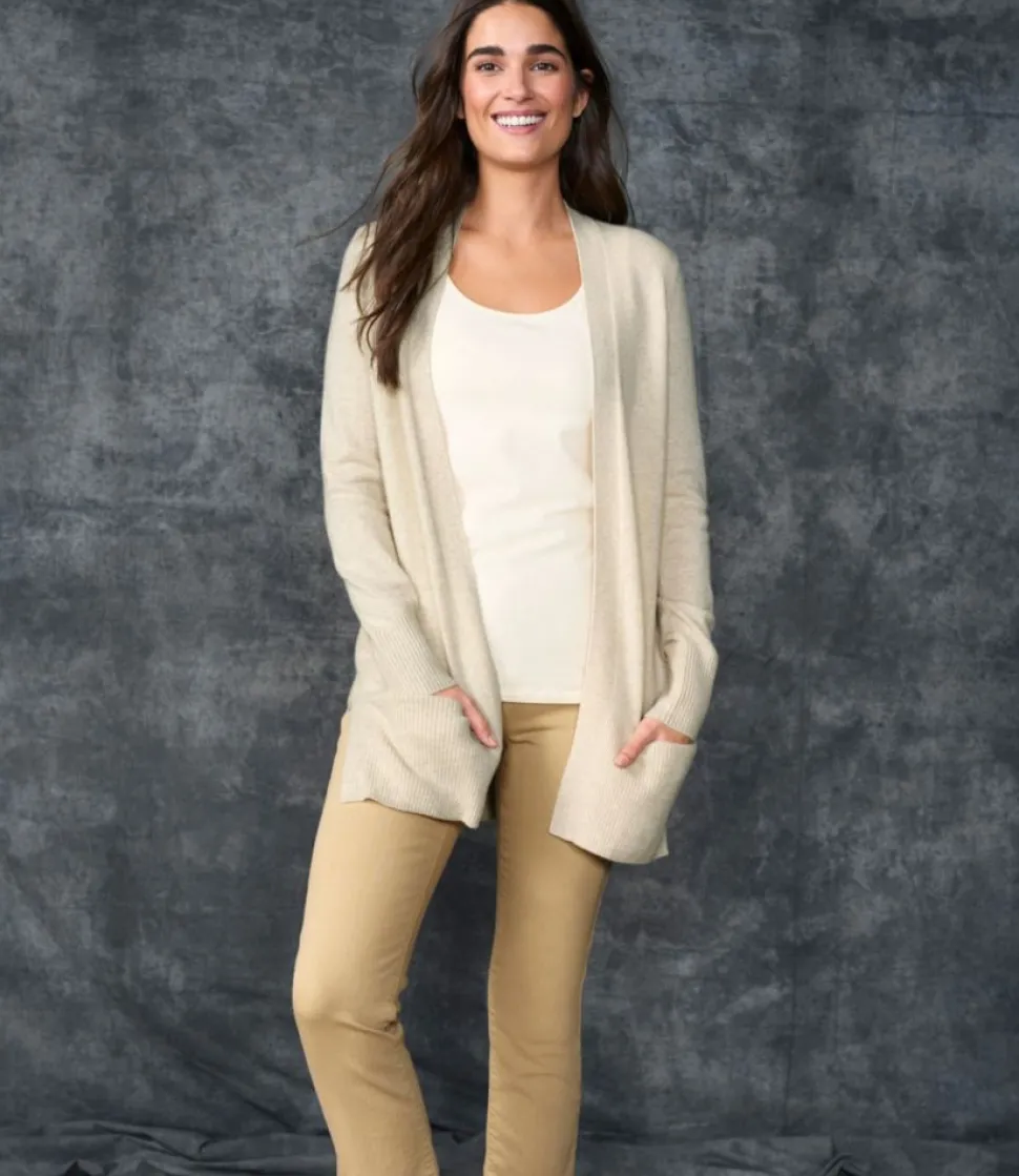 Store L.L.Bean "Women's Classic Cashmere Open Cardigan with Pocket"