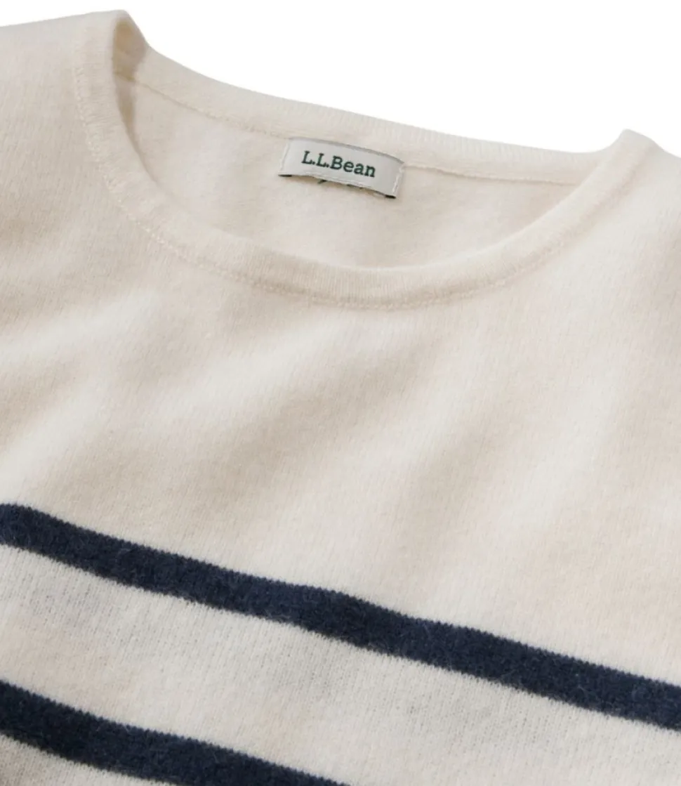 Online L.L.Bean "Women's Classic Cashmere Sweater, Crewneck Stripe"