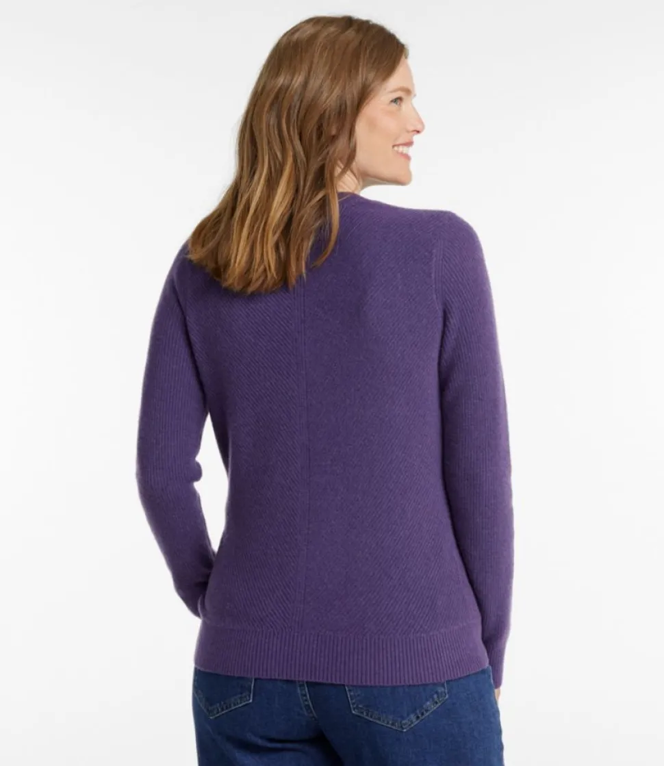 Best L.L.Bean "Women's Classic Cashmere Textured Sweater, Crewneck"