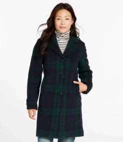 Best L.L.Bean "Women's Classic Lambswool Polo Coat, Three-Quarter, Pattern"