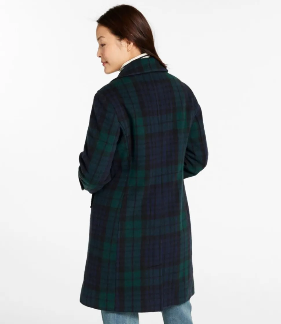 Best L.L.Bean "Women's Classic Lambswool Polo Coat, Three-Quarter, Pattern"