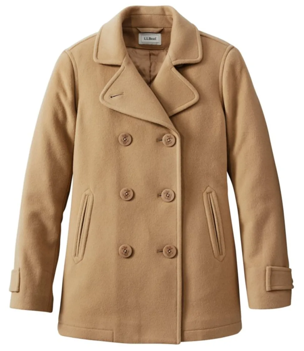 Fashion L.L.Bean "Women's Classic Lambswool Peacoat"