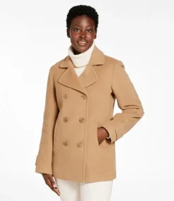 Fashion L.L.Bean "Women's Classic Lambswool Peacoat"
