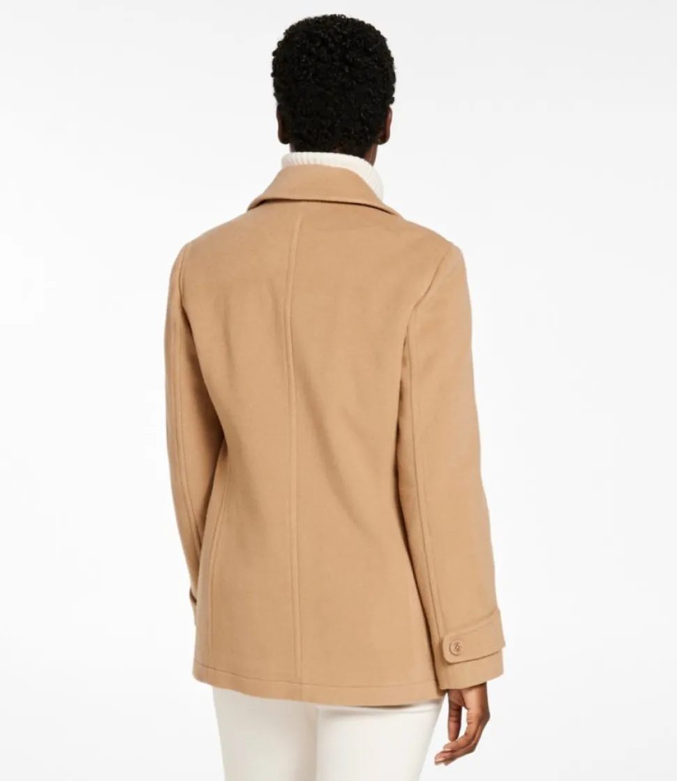 Fashion L.L.Bean "Women's Classic Lambswool Peacoat"