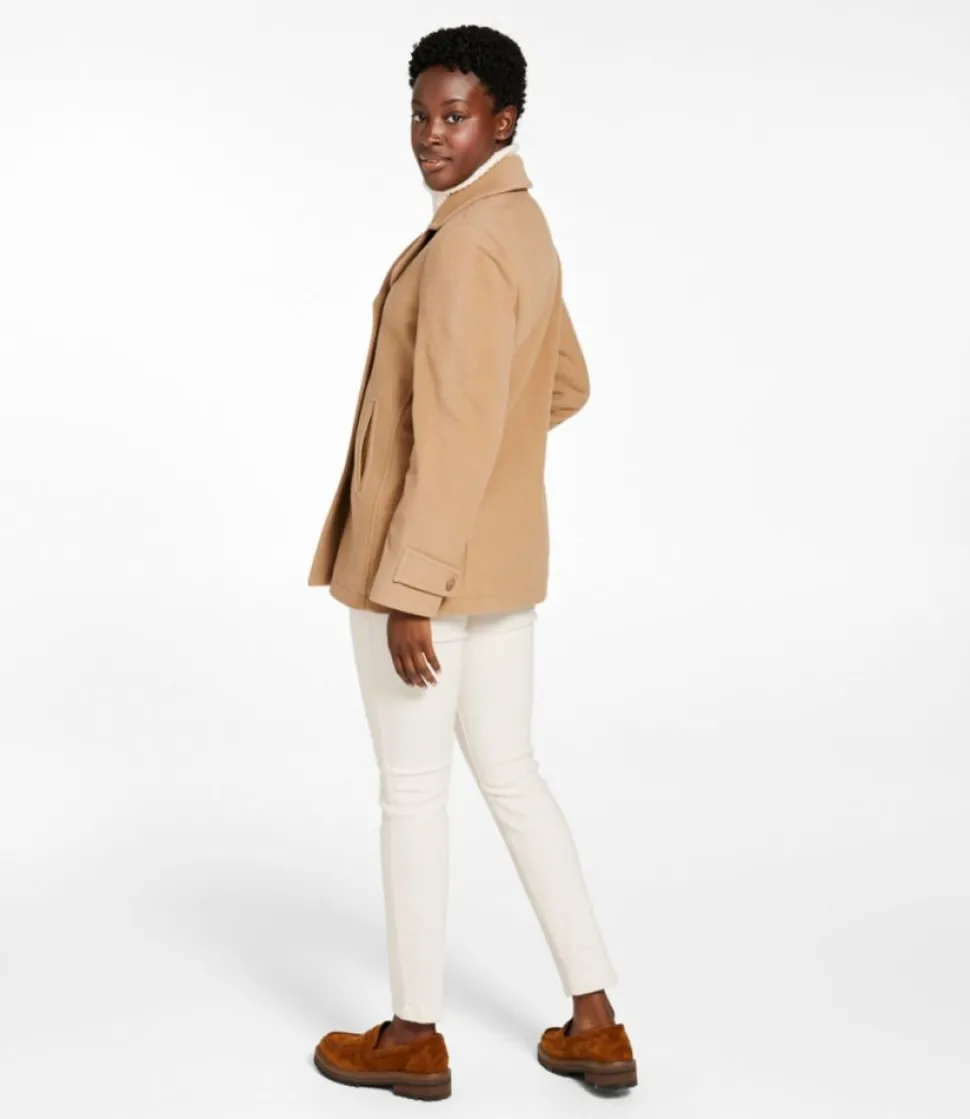 Fashion L.L.Bean "Women's Classic Lambswool Peacoat"