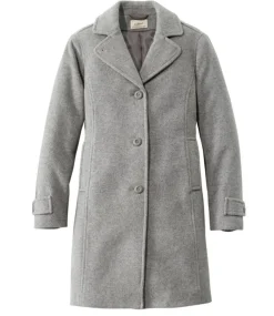 Hot L.L.Bean "Women's Classic Lambswool Polo Coat, Three-Quarter"