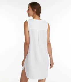 Clearance L.L.Bean "Women's Cloud Gauze Cover-Up Dress" White