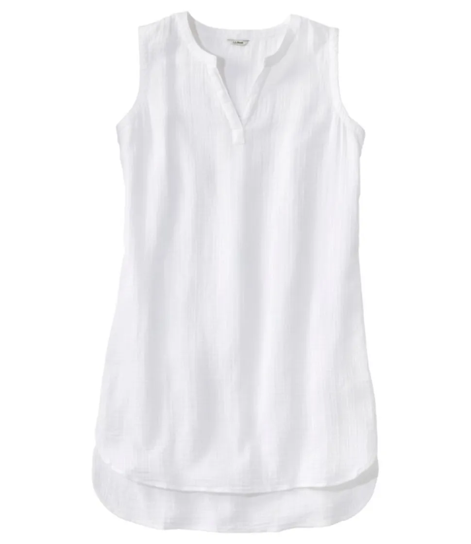 Clearance L.L.Bean "Women's Cloud Gauze Cover-Up Dress" White