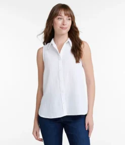Shop L.L.Bean "Women's Cloud Gauze Sleeveless Shirt"