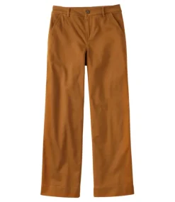 Discount L.L.Bean "Women's Comfort Stretch Pants, Mid-Rise Wide-Leg Chino"