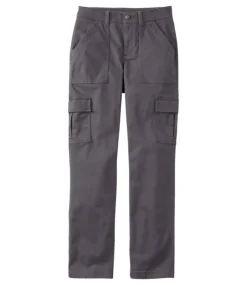 Discount L.L.Bean "Women's Comfort Stretch Pants, Mid-Rise Straight-Leg Cargo"
