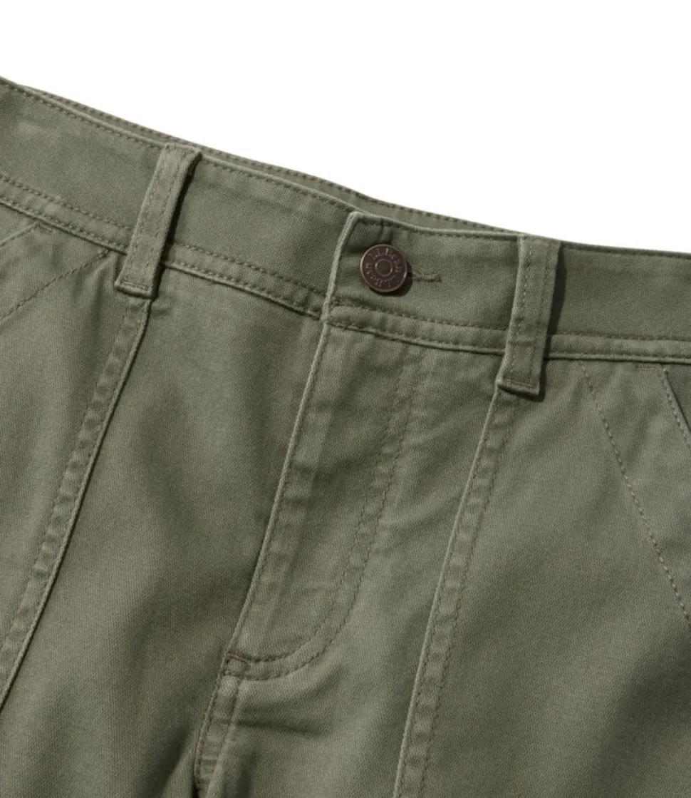 Discount L.L.Bean "Women's Comfort Stretch Pants, Mid-Rise Straight-Leg Cargo"