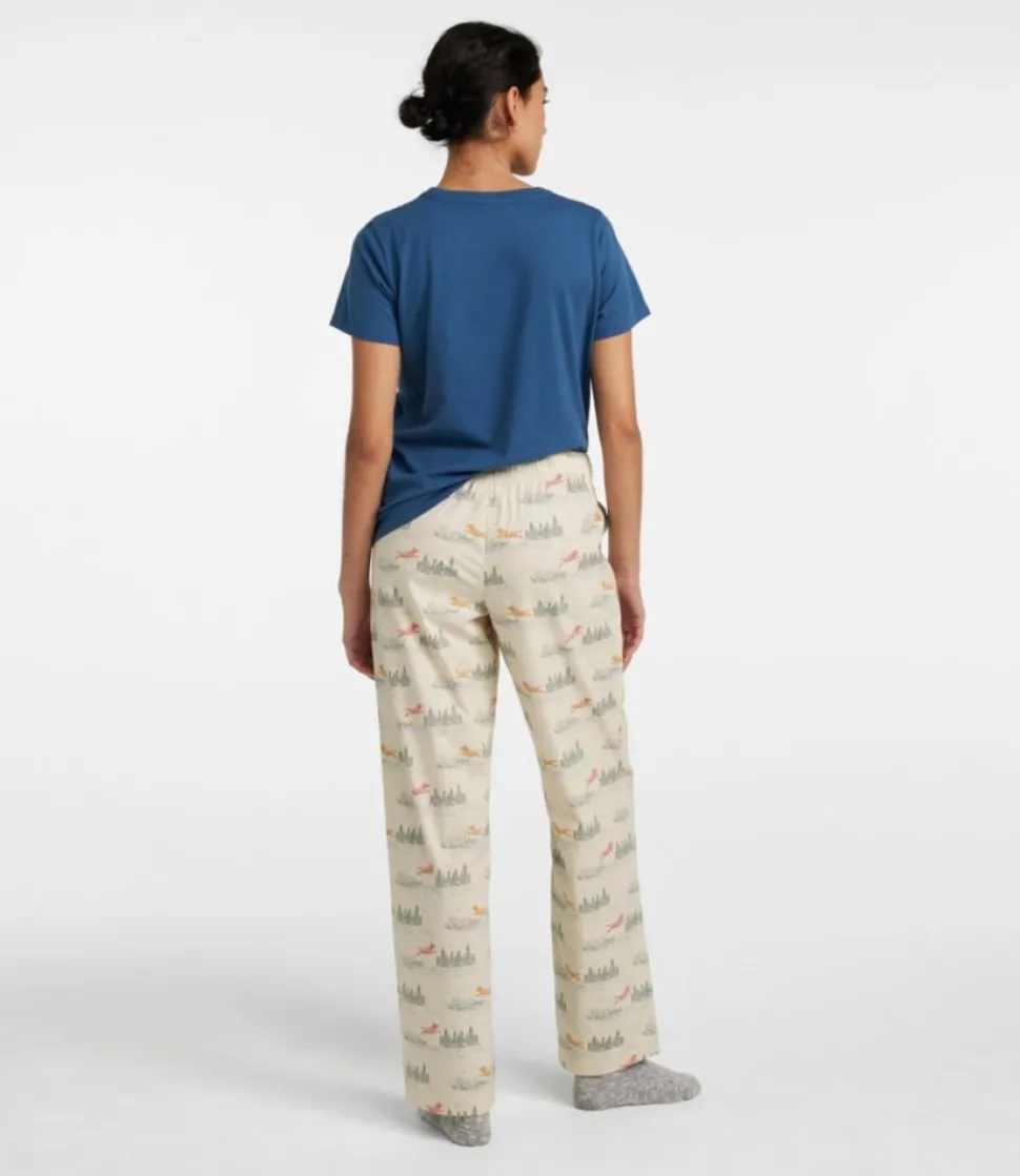 Fashion L.L.Bean "Women's Comfort Stretch Sleep PJ Set" Blue-GreenS'mores