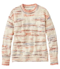 Outlet L.L.Bean "Women's Cotton Ragg Sweater, Crewneck Space-Dye"