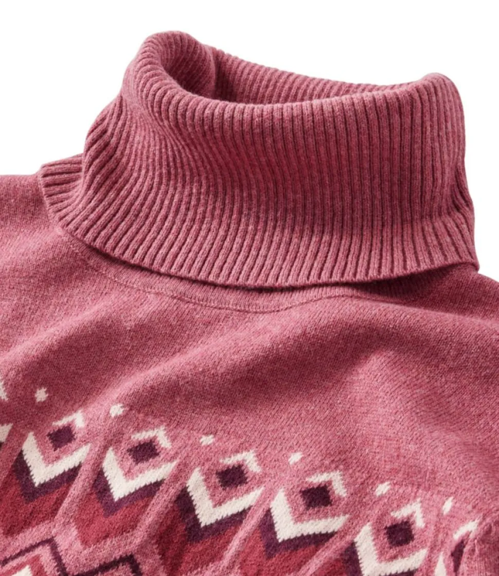 Store L.L.Bean "Women's Cotton/Cashmere Sweater, Turtleneck Intarsia"