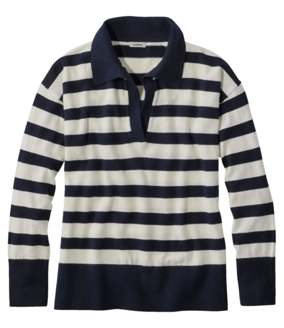 Store L.L.Bean "Women's Cotton/Cashmere Sweater, Polo Stripe"