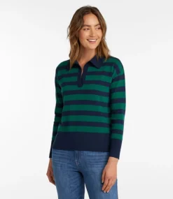 Store L.L.Bean "Women's Cotton/Cashmere Sweater, Polo Stripe"