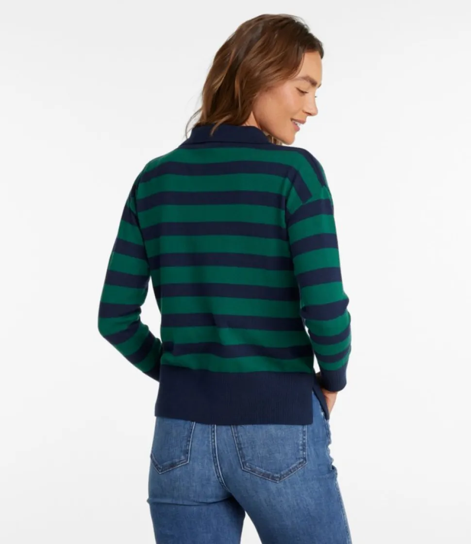 Store L.L.Bean "Women's Cotton/Cashmere Sweater, Polo Stripe"
