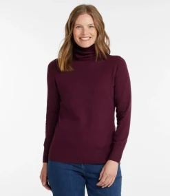 Flash Sale L.L.Bean "Women's Cotton/Cashmere Sweater, Turtleneck"