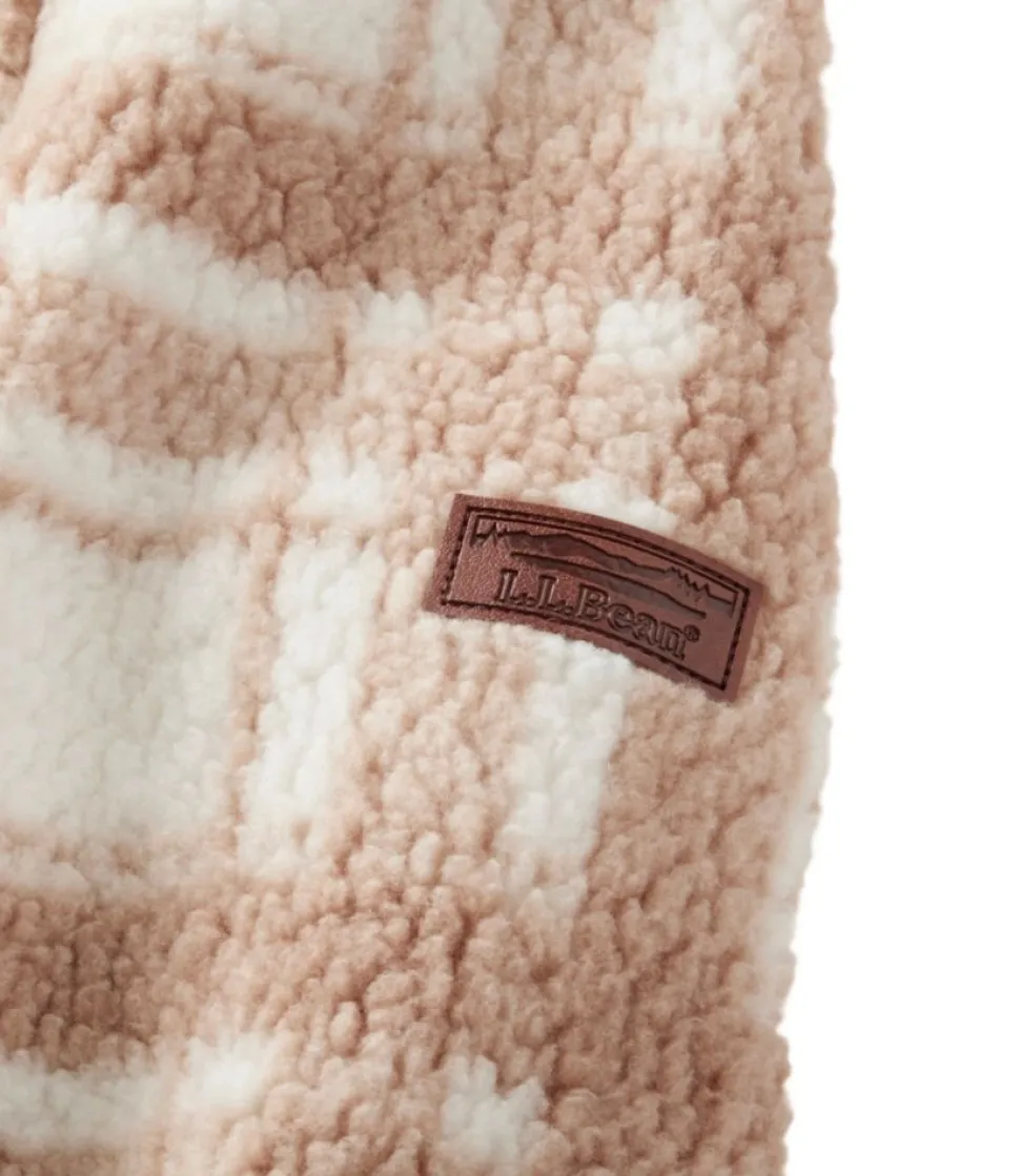 Store L.L.Bean "Women's Cozy Cottage Fleece, Funnelneck Pullover Print" CreamPlaid