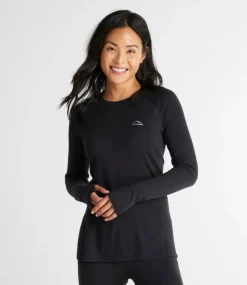 Hot L.L.Bean "Women's Cresta Midweight 250 Crew Top"