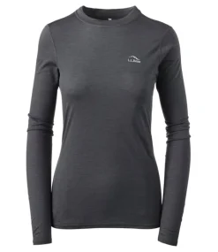 Best Sale L.L.Bean "Women's Cresta Ultralight 150 Crew Top" AlloyGray