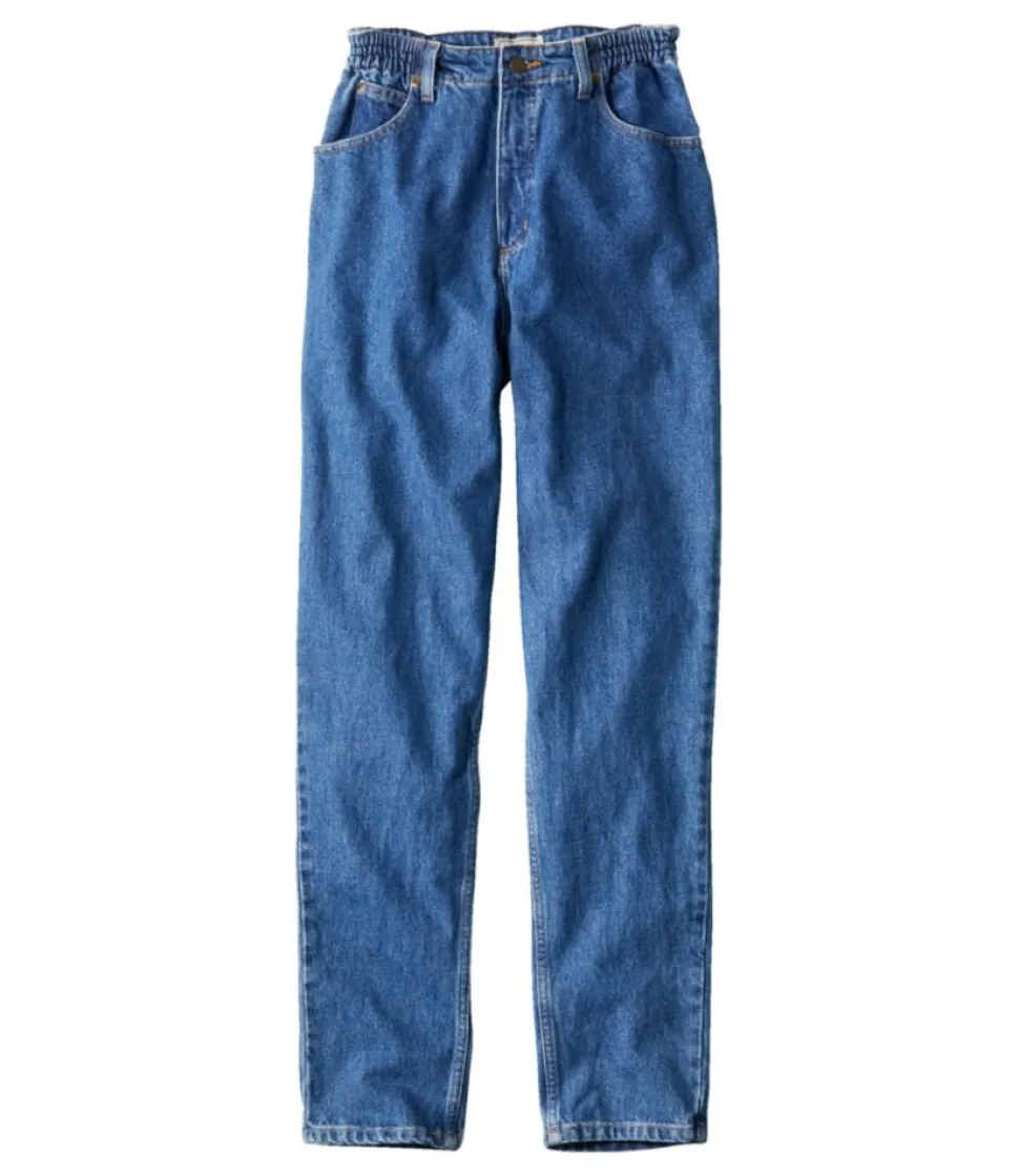 Flash Sale L.L.Bean "Women's Double L® Jeans, Ultra High-Rise Comfort Waist Tapered Leg"