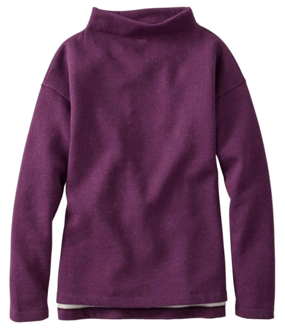 New L.L.Bean "Women's Double L Soft Donegal Sweatshirt, Funnelneck"
