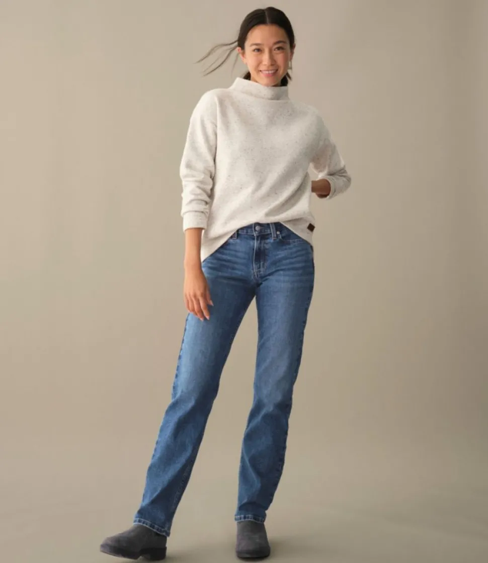 New L.L.Bean "Women's Double L Soft Donegal Sweatshirt, Funnelneck"