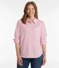 Hot L.L.Bean "Women's Essential Cotton Poplin Shirt, Long-Sleeve"