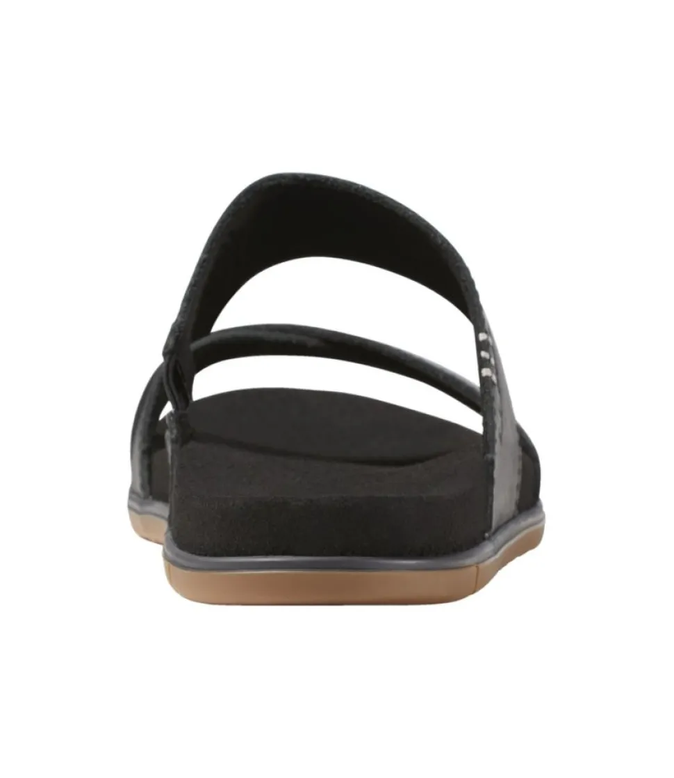 Hot L.L.Bean "Women's Go-Anywhere Strap Sandals, Leather" Black